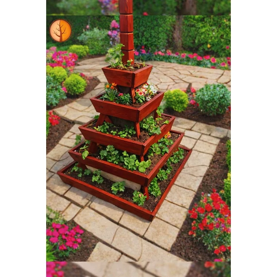 PIRAMIS | virágállvány | 5 emelet – Fa-Land